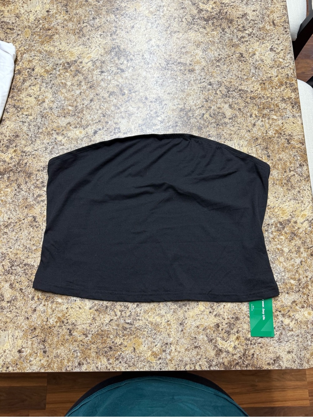 Black Strapless Tube Top - SHEIN